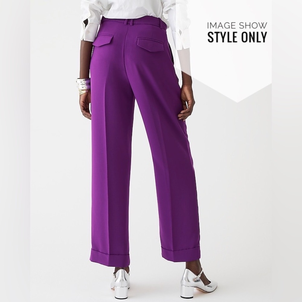 NEW / Wide-leg essential pant in city crepe / B003 - Picture 3 of 3